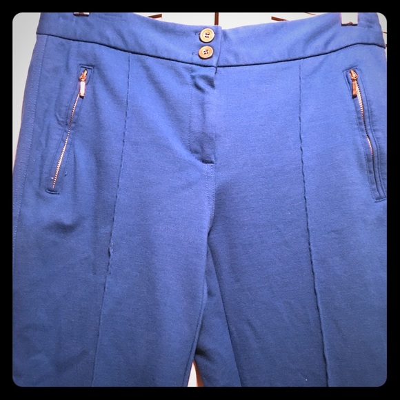 Alfani stretch skinny slacks leggings blue - Picture 2 of 6